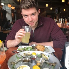 Max’s first oysters