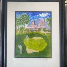 Fundraising Painting from 2023 Golf Outing
