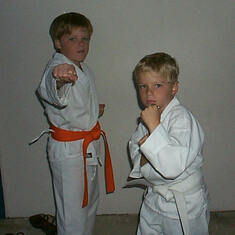 Max & Kace Karate Stance