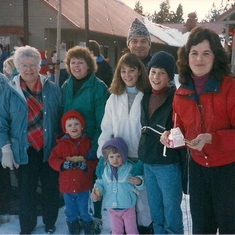 Family at the mountain