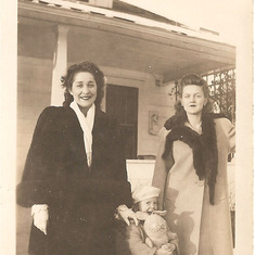 Mom and girlfriend and neighbor, Circa 1942