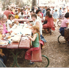 1976 picnic in Mountain View with Maxine, Travis and Marnie