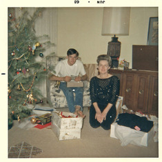1967 Christmas Rich and Mom (Saratoga)