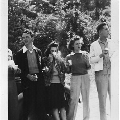 1944 Out with friends (2nd from left)