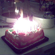 70th birthday blaze!