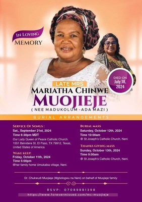 Mariatha Chinwe Muojieje