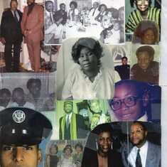 McCoy Pope:s family collage
Mama Rose at the center.