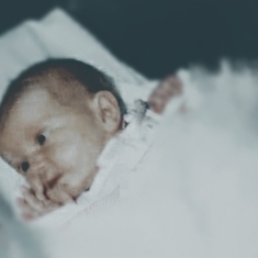 Megan Zoe Anahera Hunt, The day she was born at the hospital 14th February 1995.