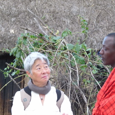 A very characteristic facial expression from Mei on a 2014 visit to Kenya