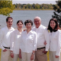 Family, 2005.  Bill and Italian wife, Marianna, Barbara, Mel, Mary Beth