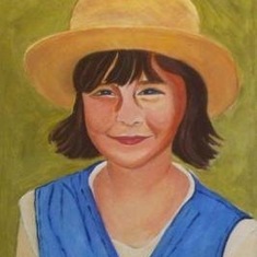 painting of Mel by Aunt Maxine