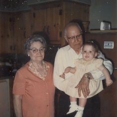 Melinda - 1st birthday with Jama and grandpa