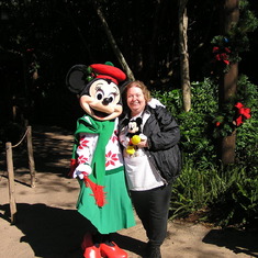 Melinda and Minnie Mouse