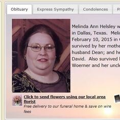Melinda's Obituary