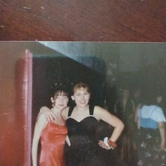 Melissa and twiggy at junior prom