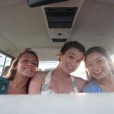 Selfies circa 2009 in the Jeep Wagoneer