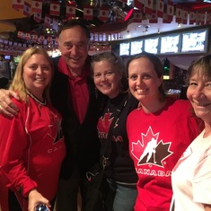 Donna, Melissa, Laurel and I and some famous Canadian hockey player whose name I can't remember. Donna would know! Moscow, Fall 2017.