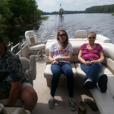 Out on the lake with Dennis and Elizabeth