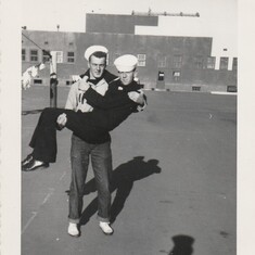 dad with his navy buddy