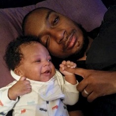 chris and baby