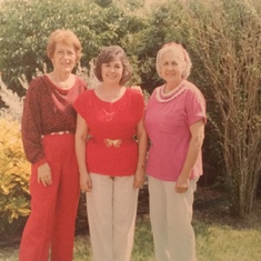 Mom with Aunt Emily and Aunt Soqui