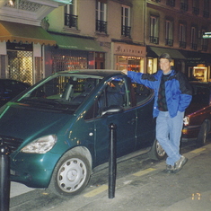 Dusty, Paris 1999.  It was love at first sight... a mini before the Mini!
