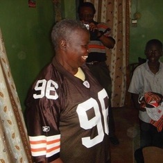 She was so excited that her grandson Babatunde Oshinowo was an NFL player