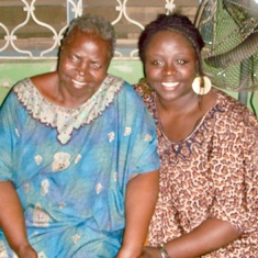 IyeIwa and her first grandchild, Dr. Adéoti Oshinowo Schneider at Odo Ayo 