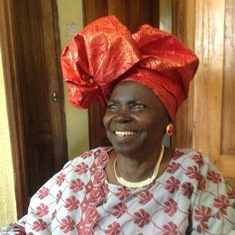 IyeIwa celebrating her 85th birthday.
