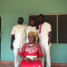 Mum and her "boys" 