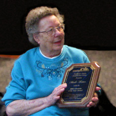 Merle receive Consumer Advocate of the Year from Southeast Alaska Independent Living.