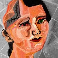 Craniectomy - A Painting by Randy Dillon