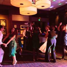 Melinda and Joe dancing it up at my wedding reception!