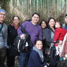 With the Groves Family. Bamboo Forest, Arashiyama, Japan