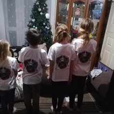 There they are your 4 crazy little siblings loving their xmas present off their Angel Big Brother xx