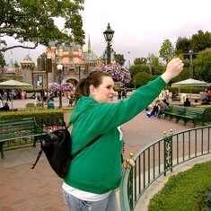Kerri and her "magic" Pixie Dust at Disneyland