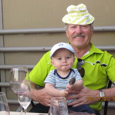 Mike & grandson Aidan, 2012