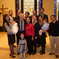 Baptism of granddaughter Eleanor, Nov. 29, 2013