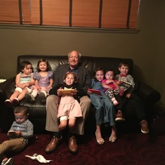 Aug. 25, 2018 with grandchildren at El Gaucho restaurant