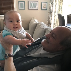 Aug. 18, 2018 with grandson Taylor