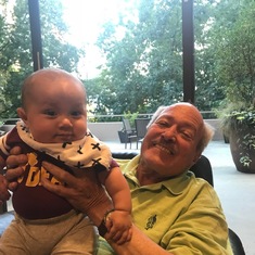 Aug. 17, 2018 with grandson Taylor