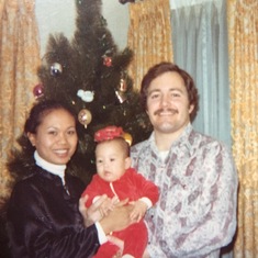 December 1975, daughter Karen’s first Christmas