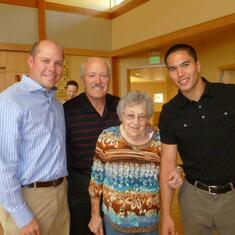 Uncle Mike, James, Kristopher and Grandma