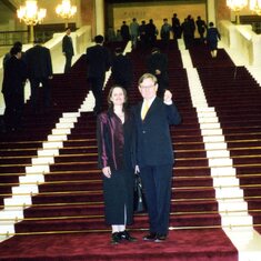 Mike and Mary in the Great Hall of the People