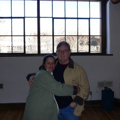 Mike & Mary at scene of crime- Fechin House 2007