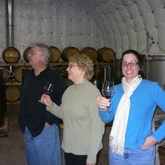 Dick and Jane Padberg at winery near Taos w/Mary