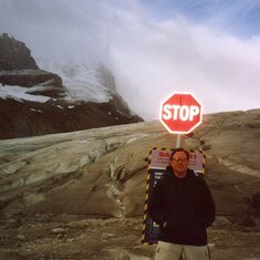 Mike on Canadian Glacier