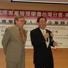 Mike and Barry in PMI-Taiwan's Congress