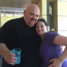 June 19, 2016 Father's Day brunch for Mike Price. David and Stacie are expecting in August.