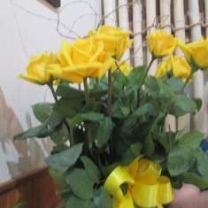 Yellow roses for Muchael. 2016